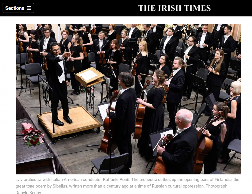 Lviv National Philharmonic - At frontline of culture: Irish Times on Virtuosos Festival at the Lviv Philharmonic