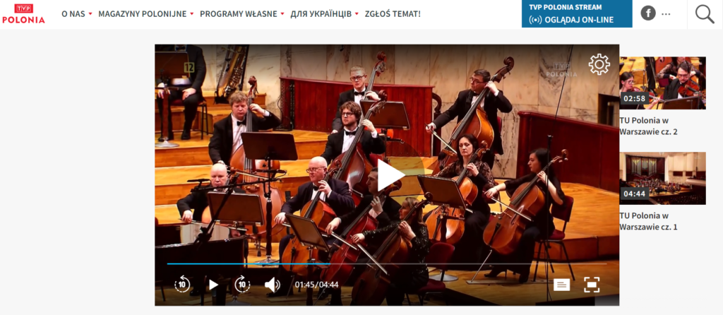 Lviv National Philharmonic - About the solidarity concert: TVP Polonia